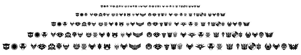 Transdings font