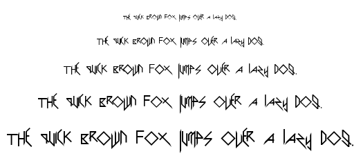 Scary Glyphs and Nice Characters font