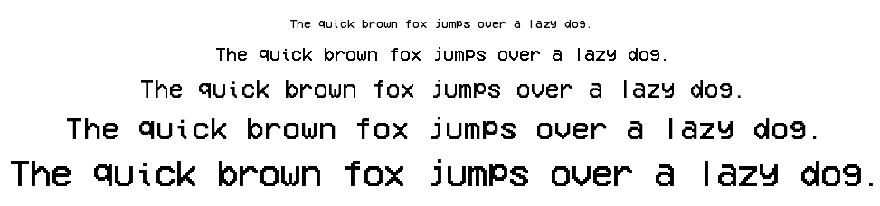 VCR OSD Mono font