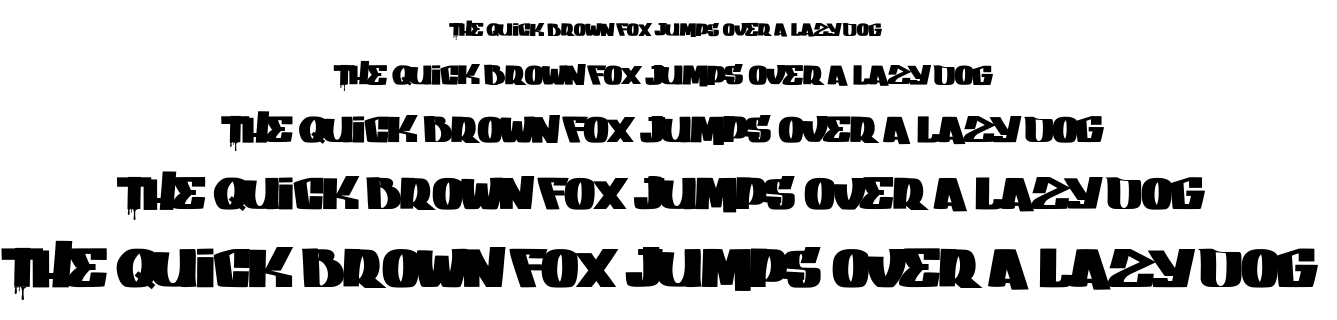 Gang bang crime font