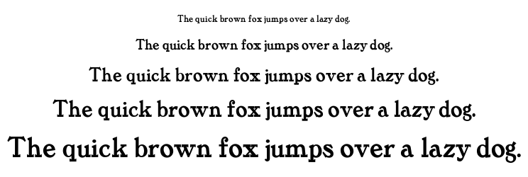 Tanglewo font