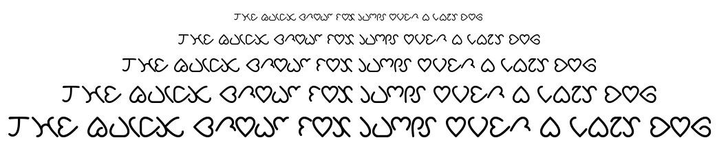 I love you font