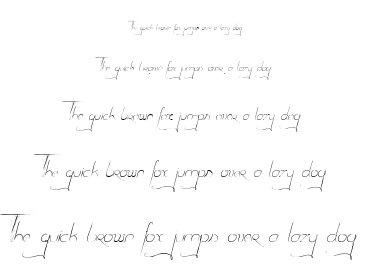 Dancing on the grass font