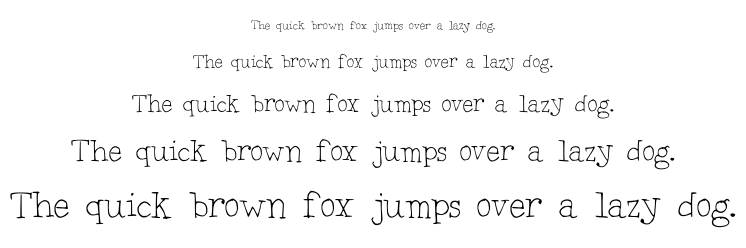 Doodle Typewriter font