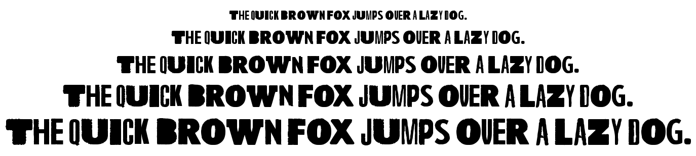 A wolf at the door font