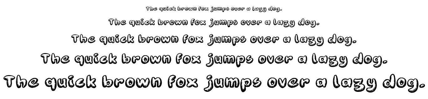 Fanzine title font