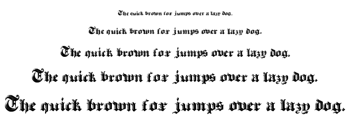 Heavy gothik font