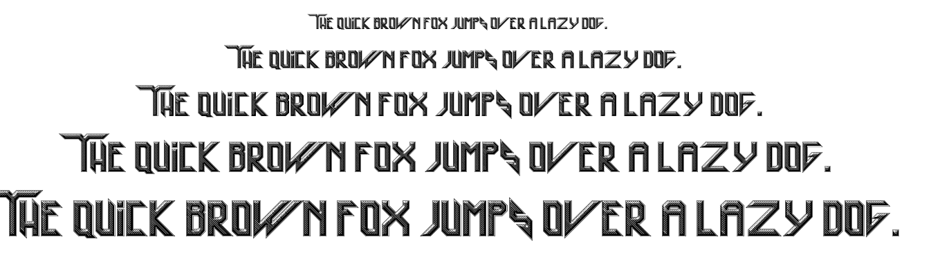 Heavy metal rocking font