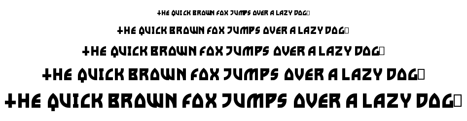 Metal curve font
