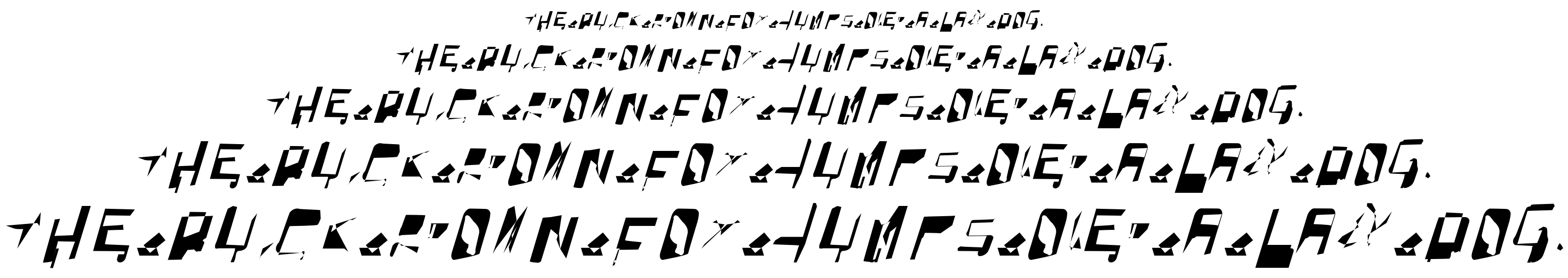 Warpstorm font