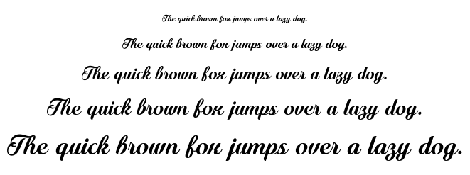 Quincho script font